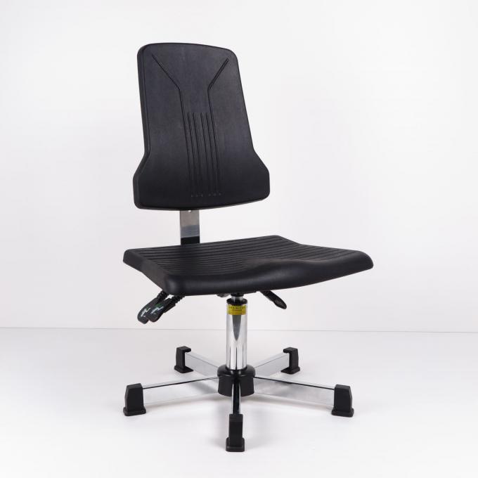 BIFMA X5.1 Comfortable Ergonomic ESD Chairs In Black Polyurethane