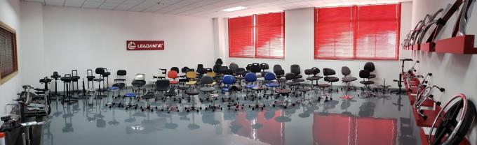 Black PU Leather Medical / Hospital Ergonomic Lab Chairs With Three Level Adjustments