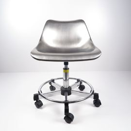 China Silver Ergonomic Lab Chairs 201 Stainless Steel For Clean Room / Laboratory factory