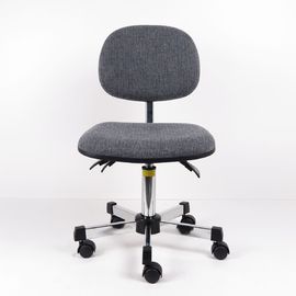China 3 Or 2 Levels Adjustment Gray Fabric Ergonomic ESD Chairs Lifting Chair With Castors factory