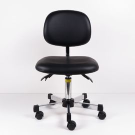 China 3 Level PU Leather Ergonomic ESD Chairs Lift Swivel , Clean Room ESD Lab Chairs factory