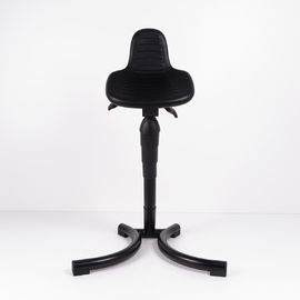 China Polyurethane Sit Stand Stool Anti Static Work Chair With 4 Fixed Foot factory