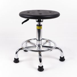 China Black Polyurethane Industrial Work Chairs Heightening Cylinder ESD Stool factory