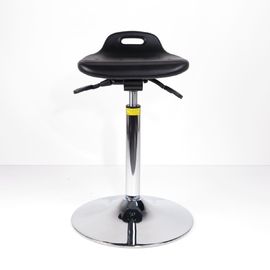 China Dust Free Polyurethane Lab Chair ESD Seat Stand Stool With Circular Base factory