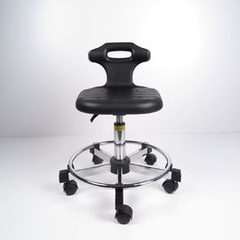 China Staticfree PU Foam ESD Cleanroom Chairs Small Backrest 5 Star With Footring factory
