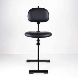 China PU Leather Sit Stand Stool Collapsible Herringbone Base , Lab Chair Stool factory