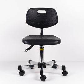 Polyurethane Adjustable Industrial Work Chairs Non Slip 5 Star Electroplated