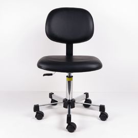 China Dual Wheel Vinyl ESD Task Chair Electrostatic Discharge Medium Bench Height factory