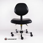 Black Or Blue Color PU Leather Ergonomic ESD Chairs Large Seat Three Level Adjustment supplier