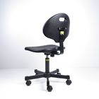 Black Polyurethane Foam Static Office Chair Ergonomic Mushroom Glides Surface supplier