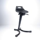 Anti Static Standing Desk Stool Fixed Foot Support Black PU Bubbling Texture supplier