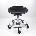 Black Polyurethane Ergonomic Laboratory Stools , Durable Rotatable Office Chair supplier