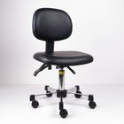 Black PU Leather Medical / Hospital Ergonomic Lab Chairs With Three Level Adjustments supplier