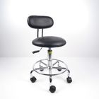 Upholstered Backrest Ergonomic Lab Chairs Anti Static With Fixed Foot Ring supplier