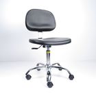 Polyurethane ESD Cleanroom Chairs Easy To Clean Height Adjustable Black Color supplier
