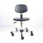Black Polyurethane ESD Cleanroom Chairs 360 Degree Swivel Adjustable Bar Stool supplier