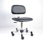 Swivel Adjustable ESD Safe Lab Chairs Anti Static PU Leather Conductive Castors supplier