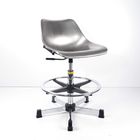 201 Stainless Steel ESD Cleanroom Chairs NO Armrest With Foot Rest Meet 100 Class supplier