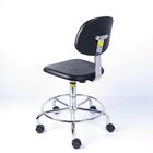 Molded Self-skinning High density PU Foam Ergonomic Lab Chairs With Movable Castors supplier