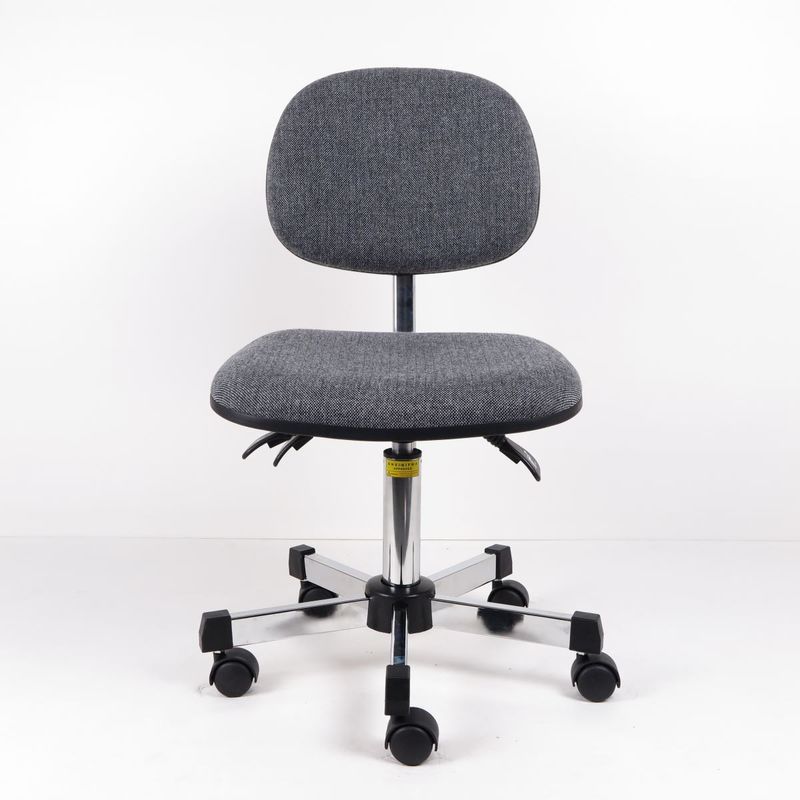 3 Or 2 Levels Adjustment Gray Fabric Ergonomic ESD Chairs Lifting Chair With Castors supplier
