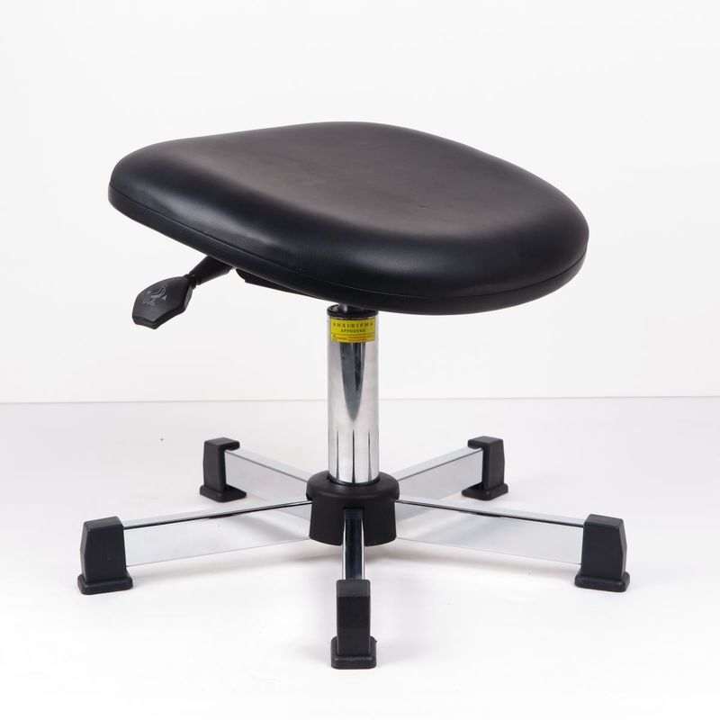 OEM Ergonomic ESD Cleanroom Chairs Seat Adjustable 360 Degree PU Leather supplier