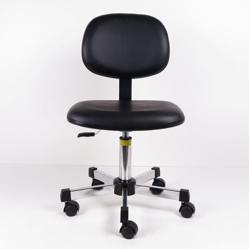 Dual Wheel Vinyl ESD Task Chair Electrostatic Discharge Medium Bench Height supplier