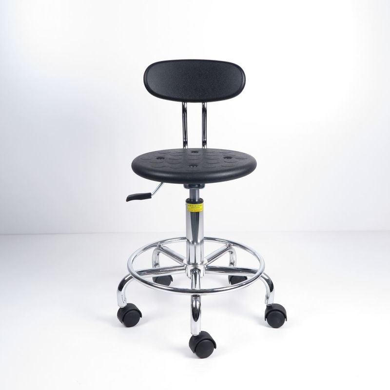 Adjustable/swivel ESD Anti Static Stool With Small Backrest To Save Space supplier