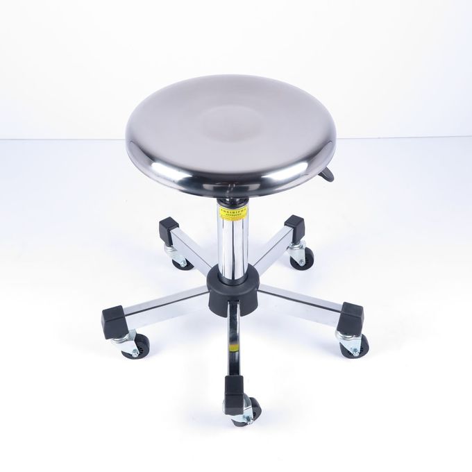 Stainless Steel Ergonomic Work Stool Adjustable Lifting Stool For Production