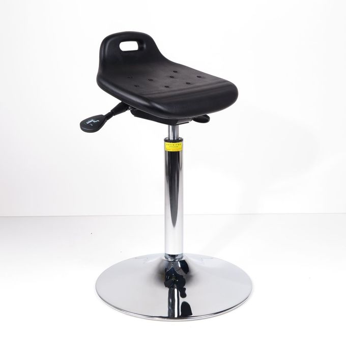 Dust Free Polyurethane Lab Chair ESD Seat Stand Stool With Circular Base