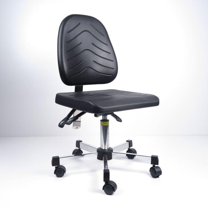 360 Degree Swivel PU Foaming Ergonomic ESD Chairs In Special Shape And Surface Design