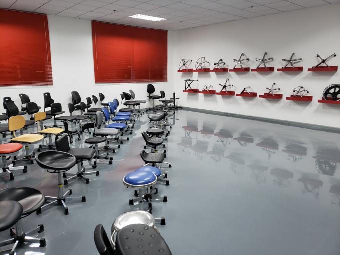 Wearable Synthetic Laboratory Ergonomic Chairs , Leather Clean Room Stools