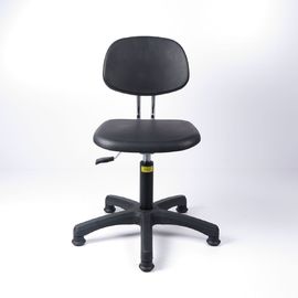 China High Density PU Foam ESD Cleanroom Chairs Compact Adjustable Bar Stool factory