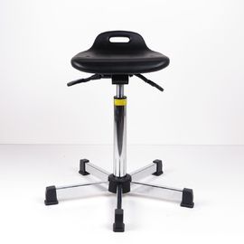China Industrial Sit Stand Stool Adjustable Seat Height With Black Spraying Steel Base factory