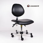 Black Or Blue Color PU Leather Ergonomic ESD Chairs Large Seat Three Level Adjustment supplier