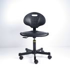 Black Polyurethane Foam Static Office Chair Ergonomic Mushroom Glides Surface supplier