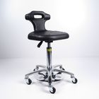 Small Backrest ESD Task Chair PU Foaming By Foot Stepping To Adjust Height supplier