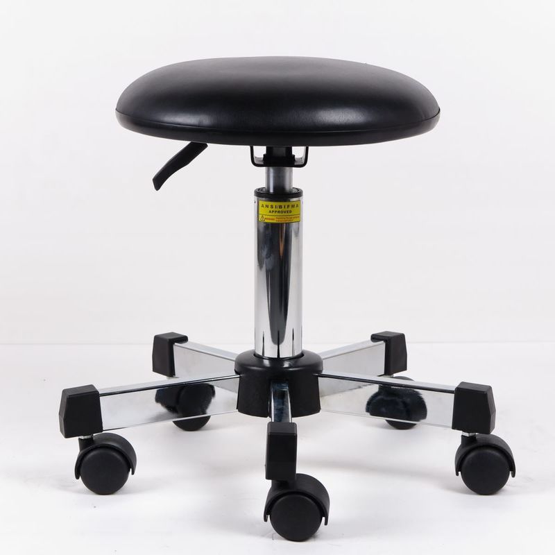 Wearable Synthetic Laboratory Ergonomic Chairs , Leather Clean Room Stools supplier