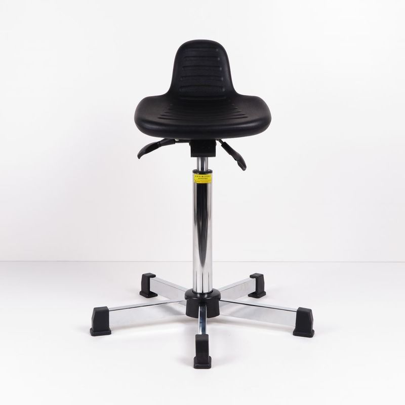 Self Skinned Urethane Sit Stand Stool Five Legged For Prolonged Periods Workers supplier