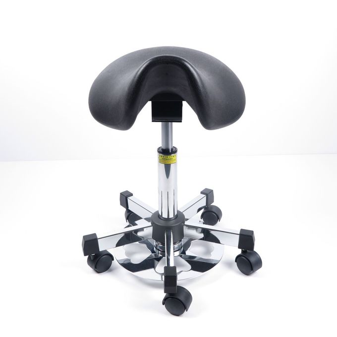 Polyurethane Ergonomic ESD Chairs Swivel Saddle Stool Adjustable Seat Angle