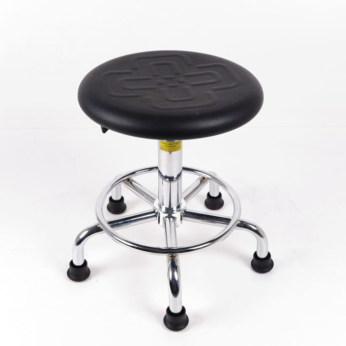 Ergonomic Polyurethane Anti Static Stool , Concise Static Dissipative Chair